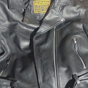 Women's Hudson leather jacket zip out liner sz. L